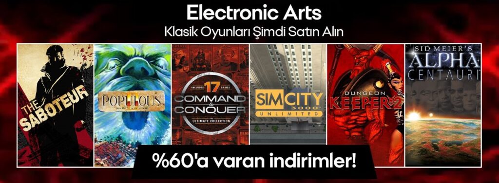 Sevilen Electronic Arts Klasikleri Steam'e eklendi!