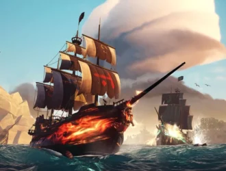 Sea of Thieves korsanları, geniş denizlerde yelken açıyor, hazine arıyor ve efsanevi maceralara atılıyor.