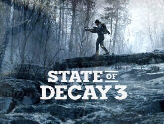 State of Decay 3 logosu ve zombi kıyameti atmosferi