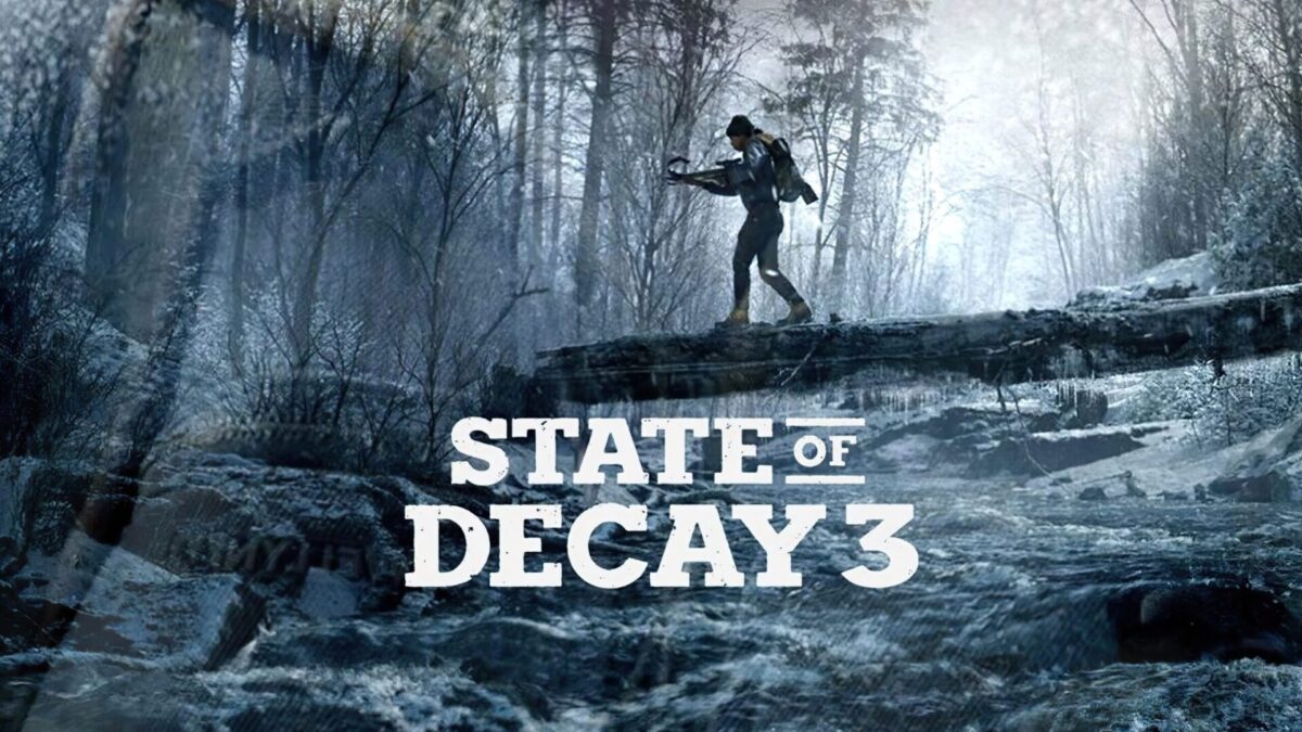 State of Decay 3 logosu ve zombi kıyameti atmosferi